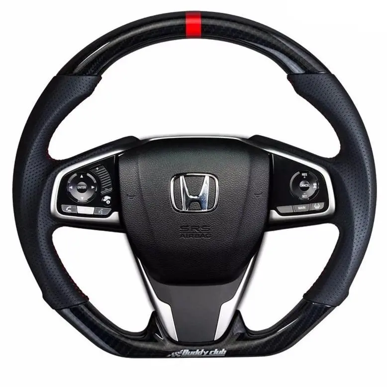 Buddy Club 10Th Gen Civic Racing Spec Steering Wheel ( Carbon Or Leather ) 2