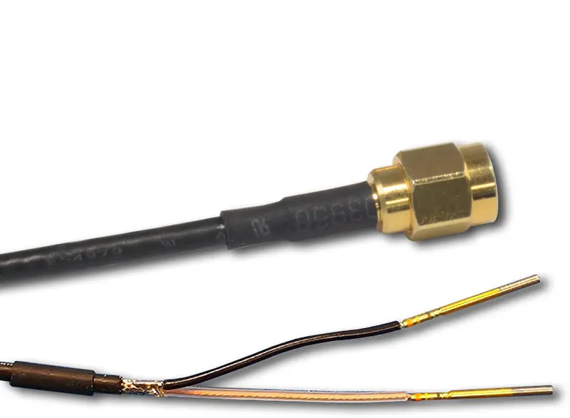 Cable Assembly, Rg-174 50 Ω Coax With Sma Plugs And M39029/56-348 Sockets, Length In Ft. 1