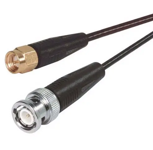 Cable, Rg-174 50 Ohm Coaxial With Sma And Bnc Plugs, Length In Ft. 1