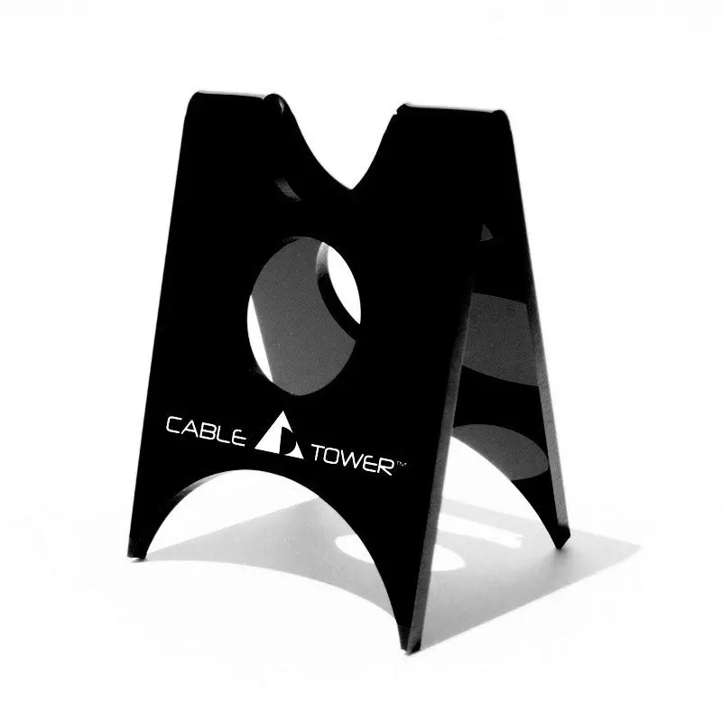Cable Tower V2 Audio/Video Cable Support - Kit Of (4) - Black - Open Box 1