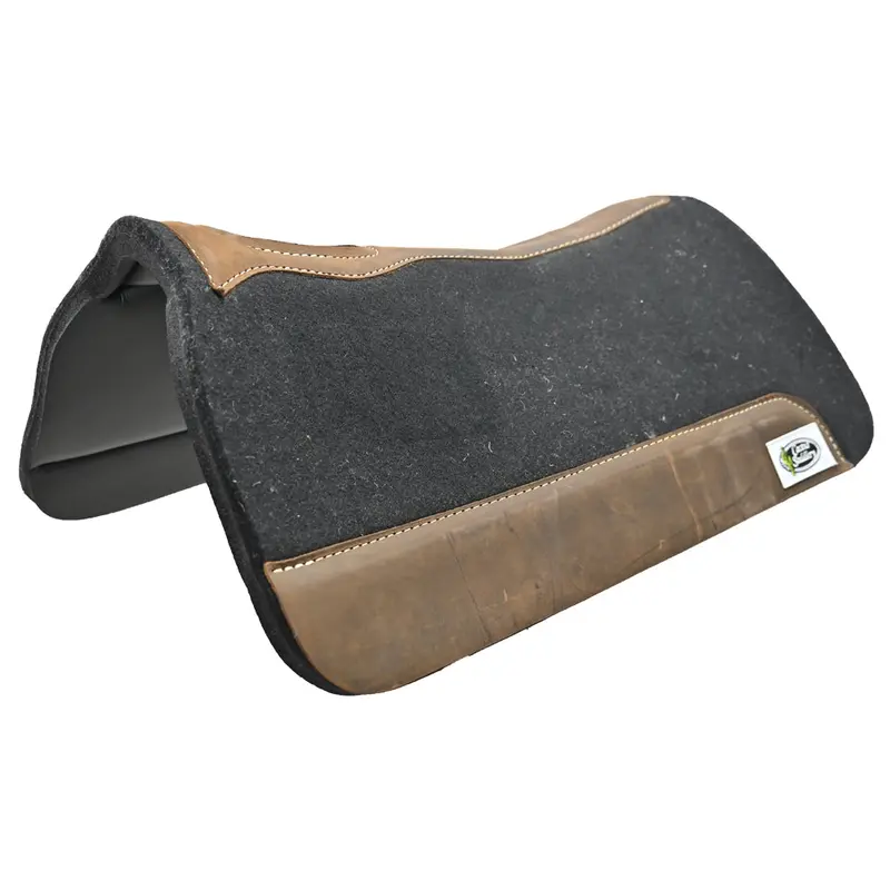 Cactus Saddlery 1" Felt Foam Saddle Pad Black 31" X 30" 1