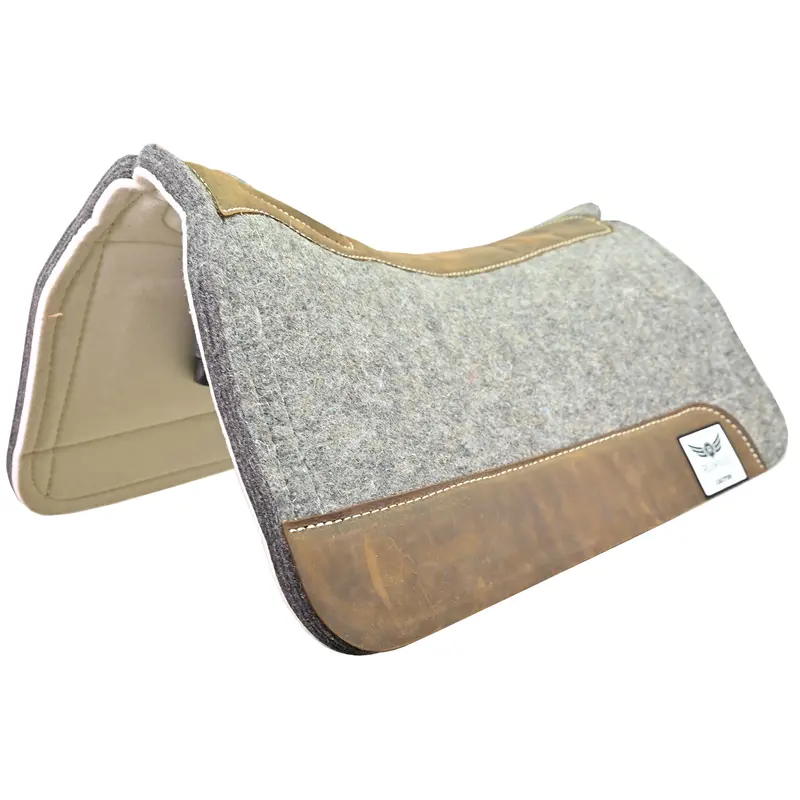 Cactus Saddlery 1" Relentless Contoured Ortho Wool Felt Pad- 31" X 32" 1