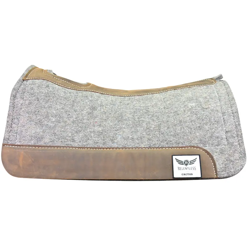 Cactus Saddlery 1" Relentless Contoured Ortho Wool Felt Pad- 31" X 32" 2