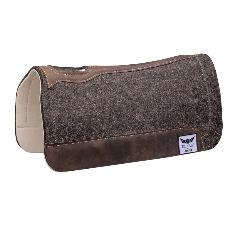 Cactus Saddlery 1" Relentless Ortho Wool Felt Saddle Pad- 31" X 32" 1