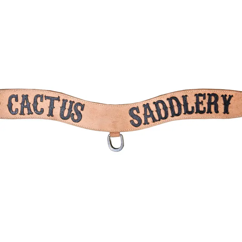 Cactus Saddlery 3" Roughout Tripping Breast Collar With Black Logo 2