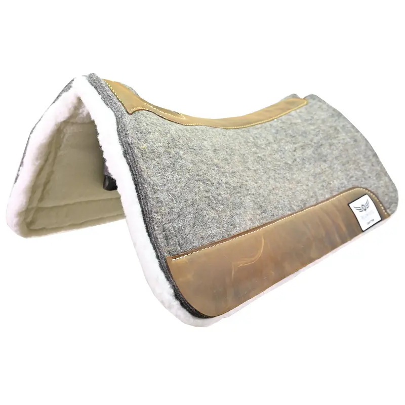Cactus Saddlery Relentless 1" Extreme Felt Gel Contoured Roper Saddle Pad- 30" X 31" 1