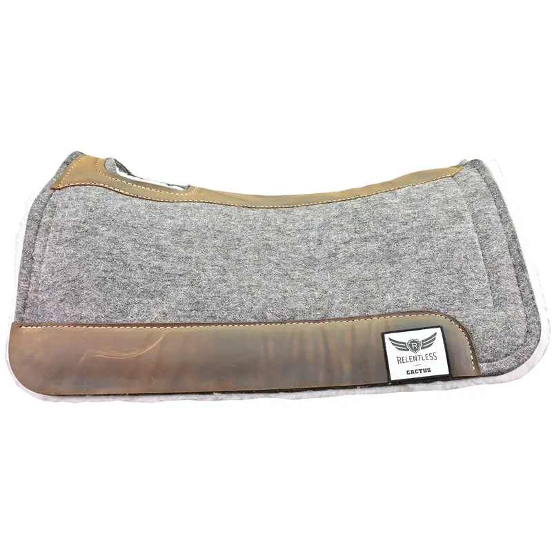 Cactus Saddlery Relentless 1" Extreme Felt Gel Contoured Roper Saddle Pad- 30" X 31" 2