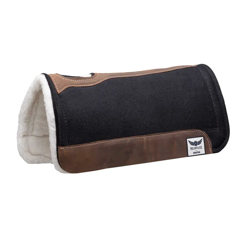 Cactus Saddlery Relentless 1" Extreme Gel Black Saddle Pad- 30"X31" 1