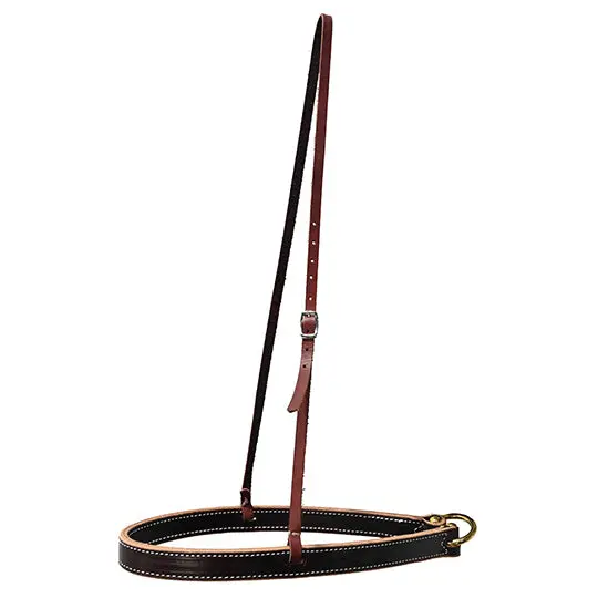 Cactus Saddlery Relentless Latigo Flat Leather Tiedown Noseband 1
