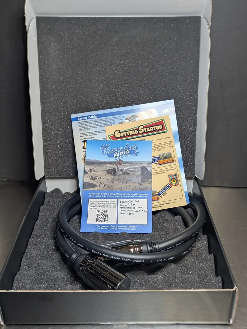 Cardas Clear Reflection Power Cord - Perfect Open Box 1