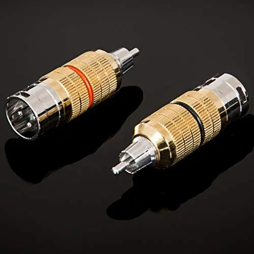 Cardas Gold Premium Cga Xlr Adapters - Xlr Male To Rca Male - Pair 1