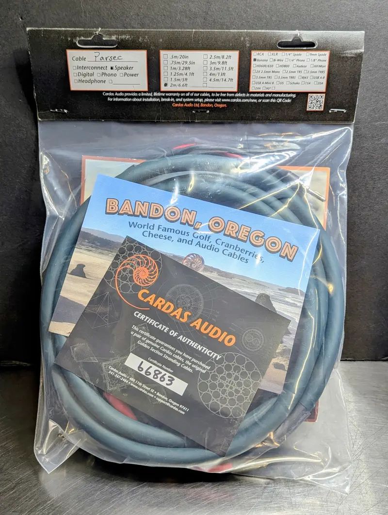 Cardas Parsec Speaker Cable -2M Pair / Banana - Perfect Open Box 1