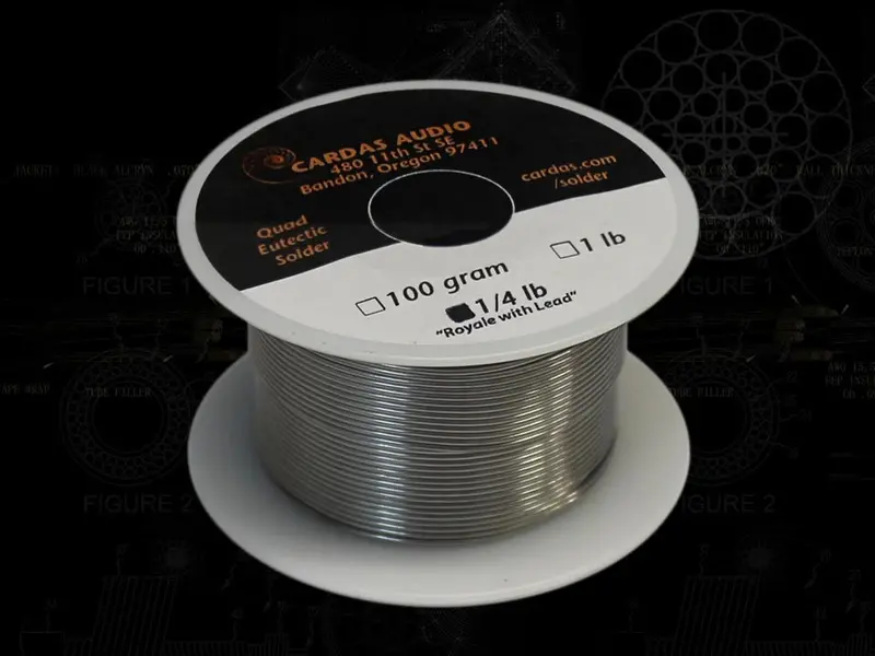Cardas Quadeutecic Solder - 1/4 Lb 1
