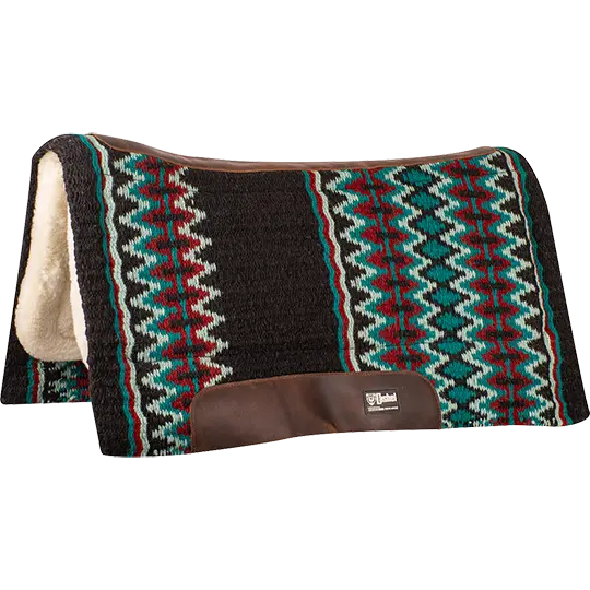 Cashel 3/4" Blanket Top Performance Fleece Saddle Pad- Black 1