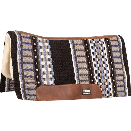 Cashel 3/4" Blanket Top Performance Fleece Saddle Pad- Black/Slate 1