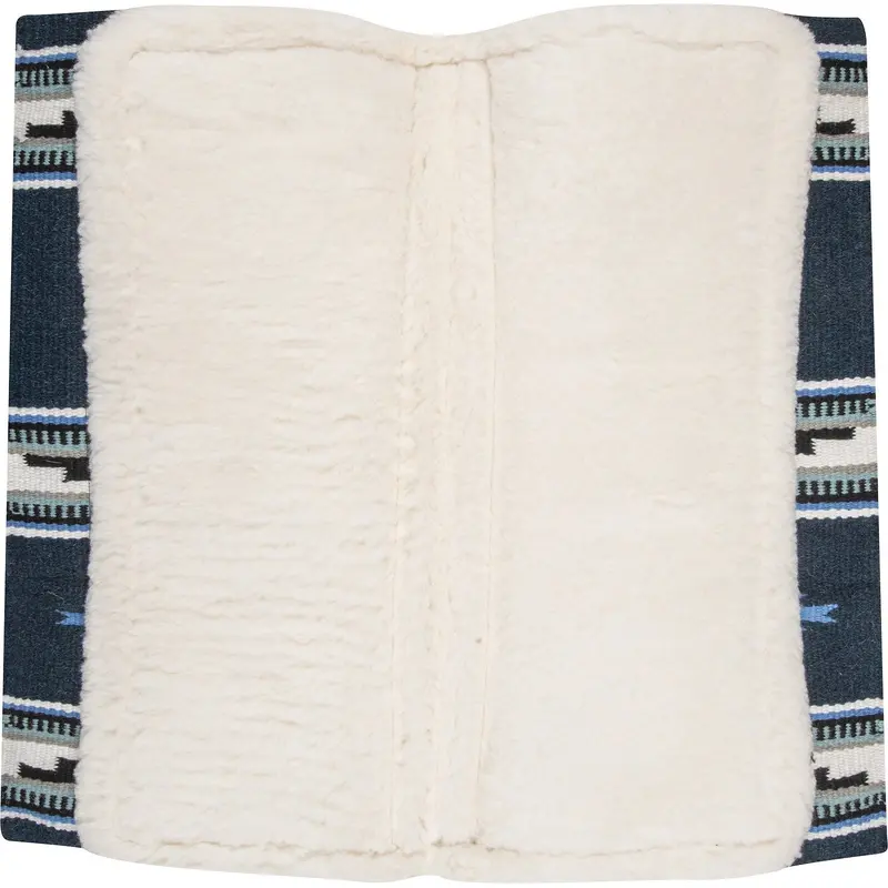 Cashel 3/4" Blanket Top Performance Fleece Saddle Pad- Blue/Black 2
