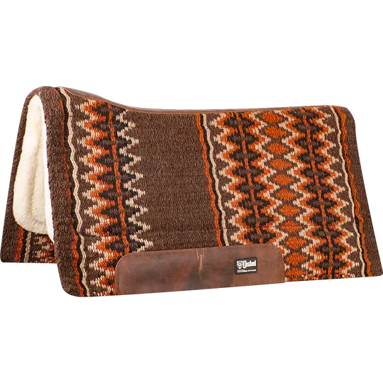 Cashel 3/4" Blanket Top Performance Fleece Saddle Pad- Brown 1