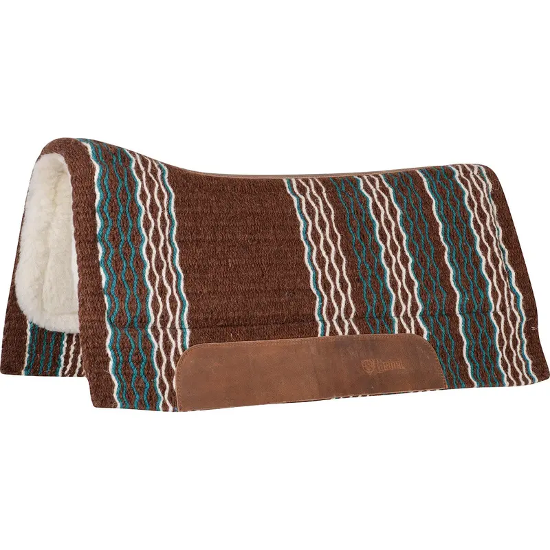 Cashel 3/4" Blanket Top Performance Fleece Saddle Pad- Chocolate 1