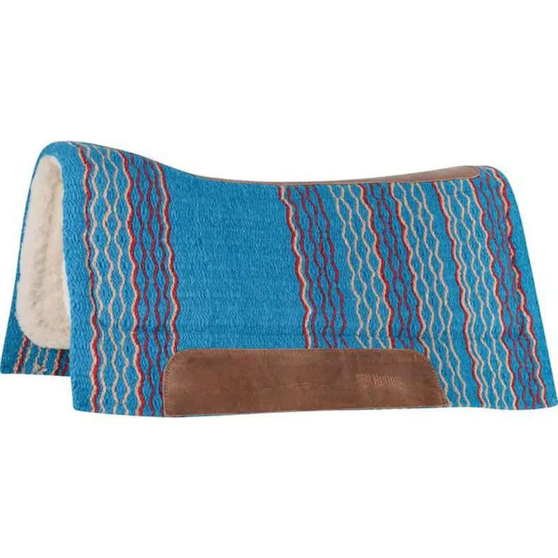Cashel 3/4" Blanket Top Performance Fleece Saddle Pad- Turquoise 1