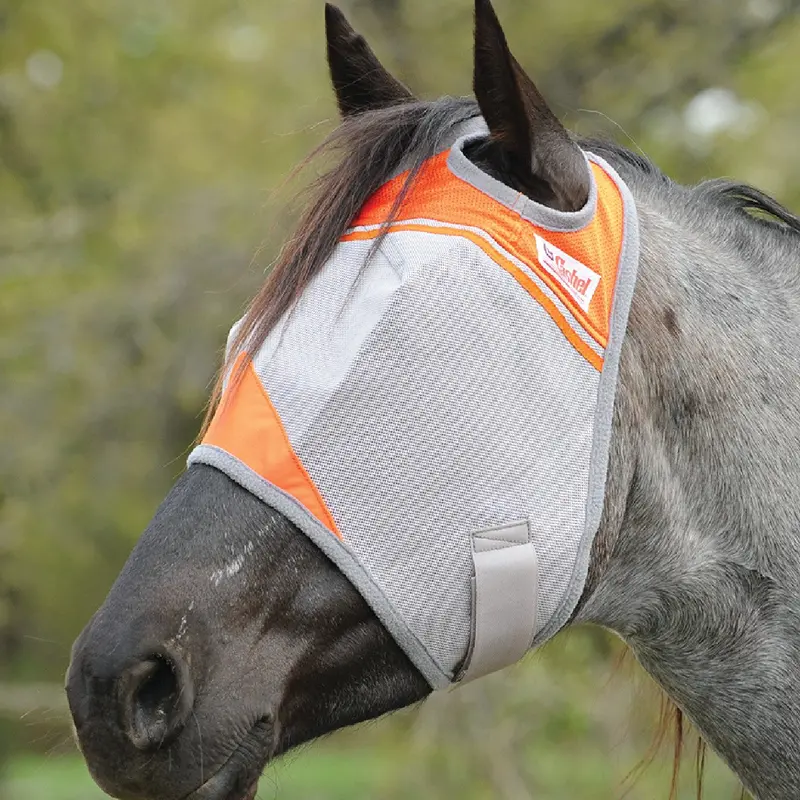 Cashel Crusader Standard Fly Mask- Orange 1