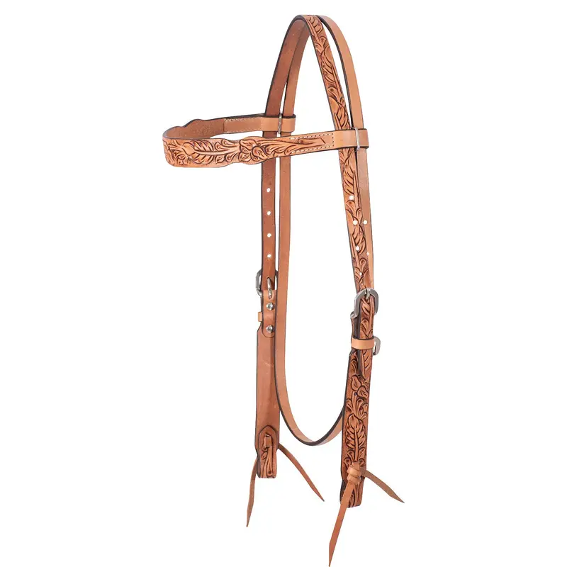 Cashel Floral Stamped Browband Headstall 1