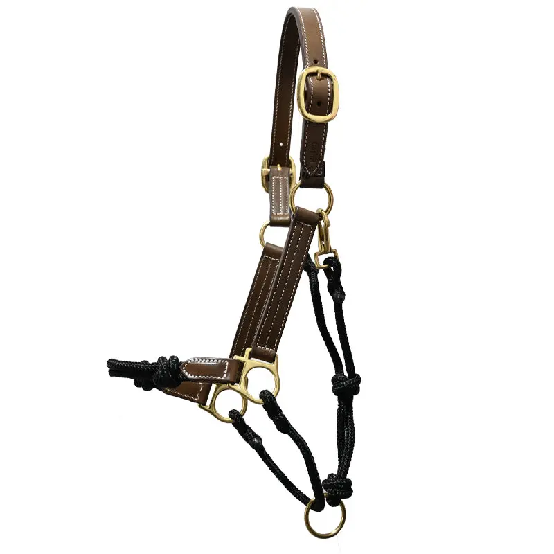 Cashel Leather And Rope Hybrid Halter 1