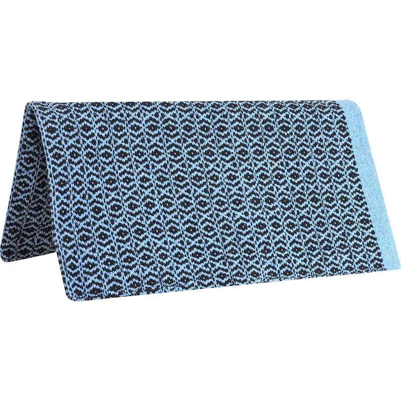 Cashel Navajo Saddle Blanket 32"X64"- Light Blue/Black 1