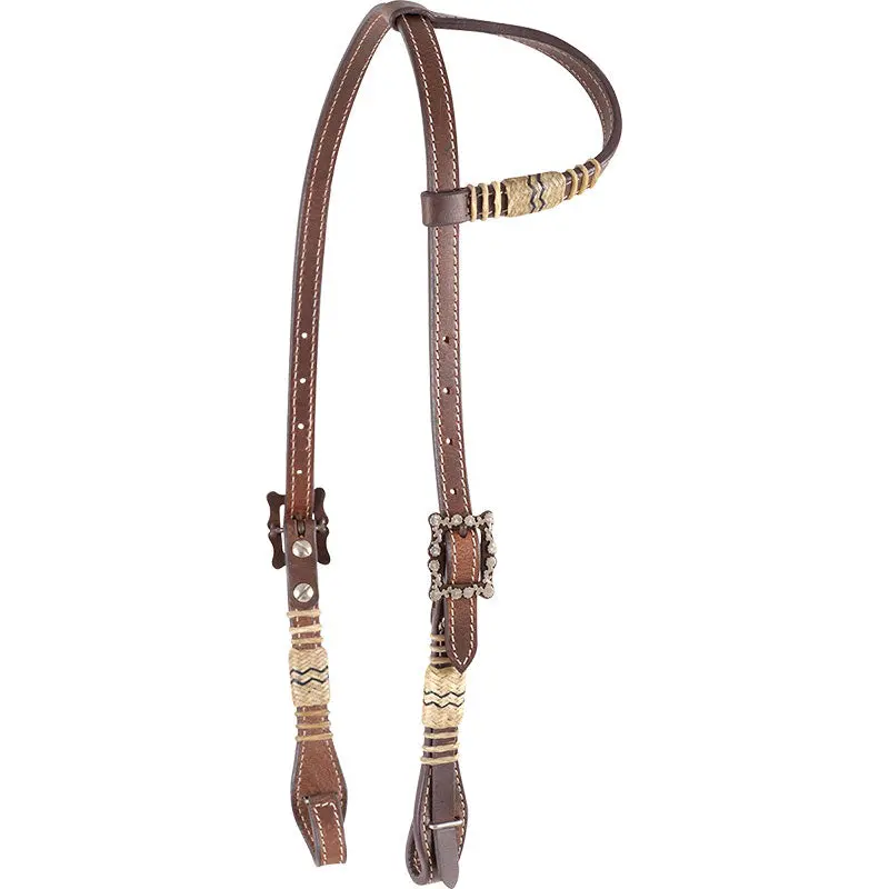 Cashel Rawhide Trim Slip Ear Headstall 1