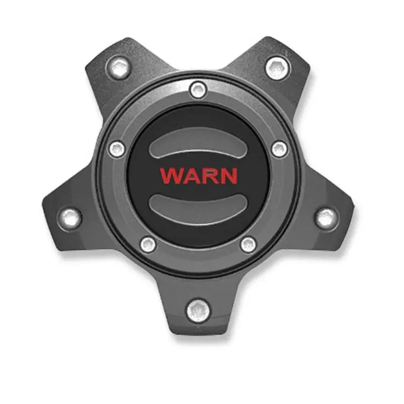 Center Cap Gunmetal With Red Warn 1