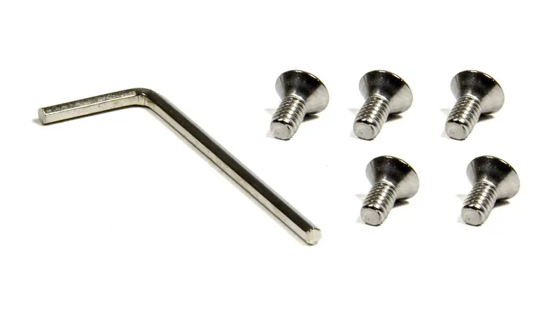 Center Cap Replacement Set - 5 Screws & Key 1
