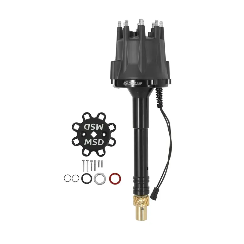 Chevy V8 Pro Billet Distributor Black Finish 1