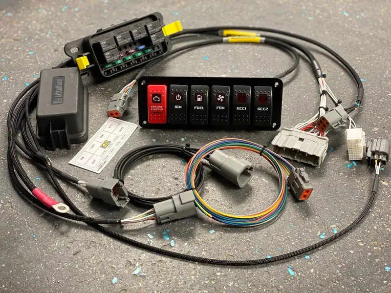 Cjs Wiring Universal Race K Swap Conversion Harness With Switch Panel And Fuse Box 1