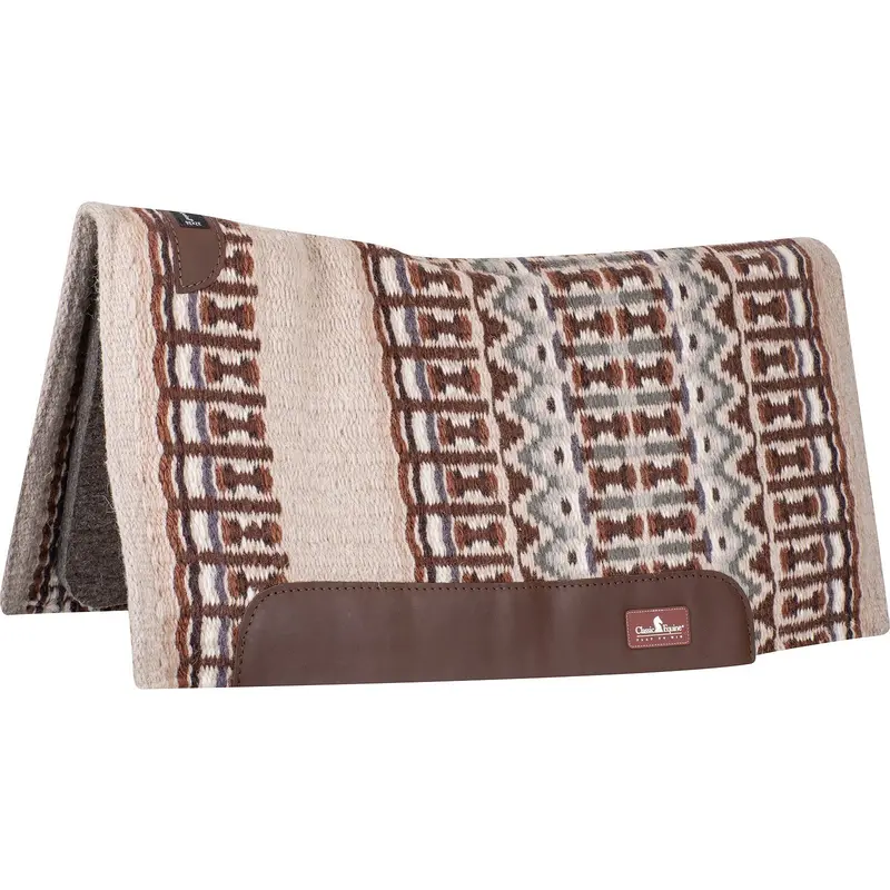 Classic Equine 1" 32"X34" Wool Top Saddle Pad- Cashmere/Latte 1