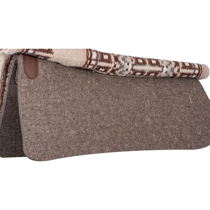Classic Equine 1" 32"X34" Wool Top Saddle Pad- Cashmere/Latte 2