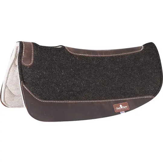 Classic Equine 1" Esp Barrel Felt Saddle Pad Black 28" X 28" 1