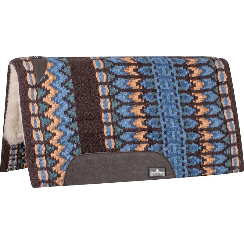 Classic Equine 1" Sensorflex Saddle Pad 34" X 38"- Coffee/Fawn 1