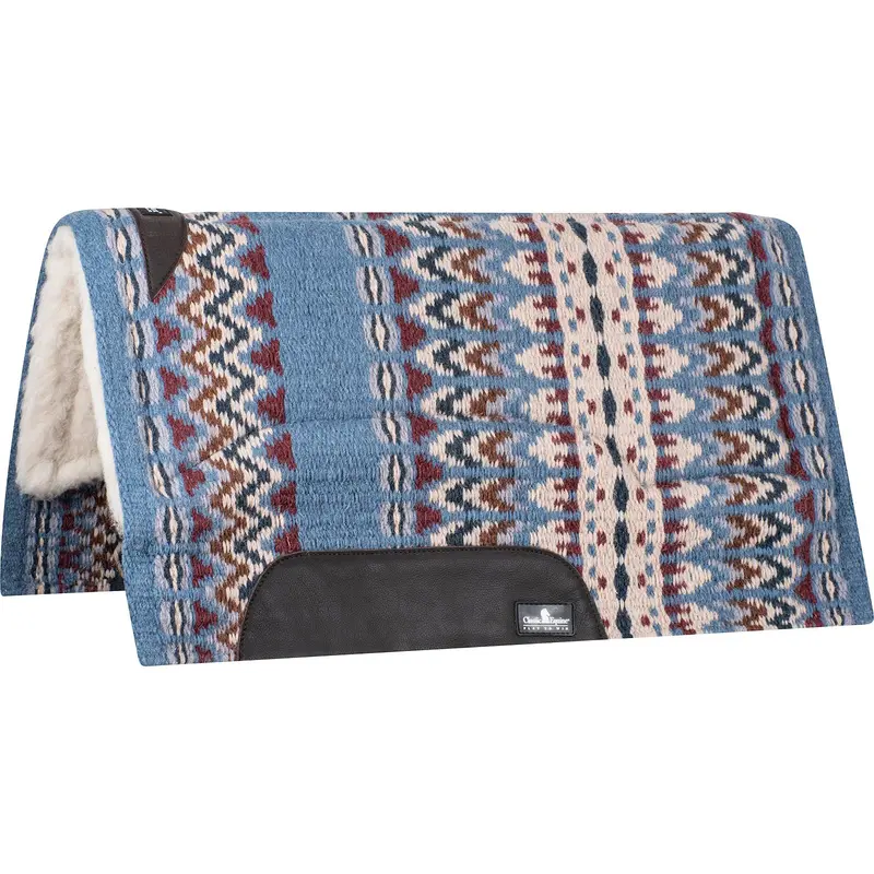 Classic Equine 1" Sensorflex Saddle Pad 34" X 38"- Cornflower Blue/Baby Blue 1