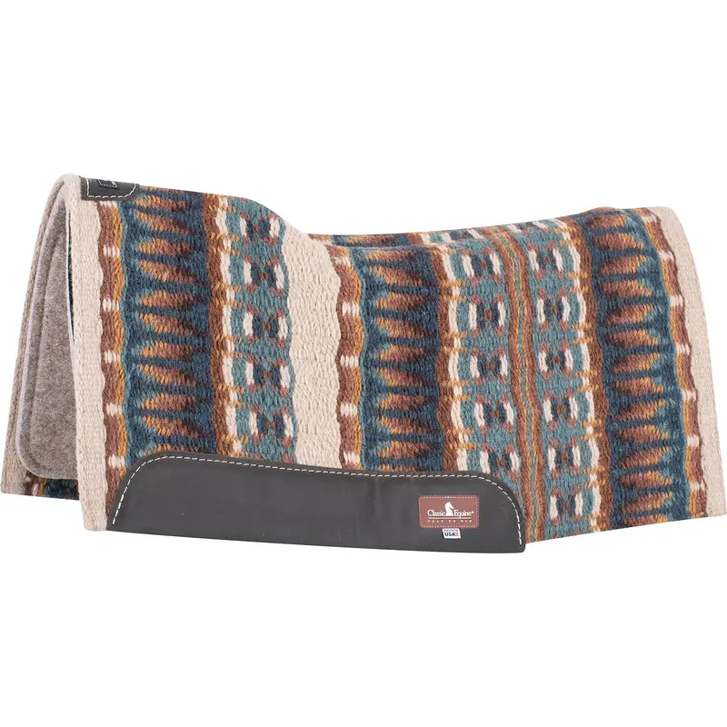 Classic Equine 3/4" Esp Contour Saddle Pad 32"X34"- Latte/Chestnut 1