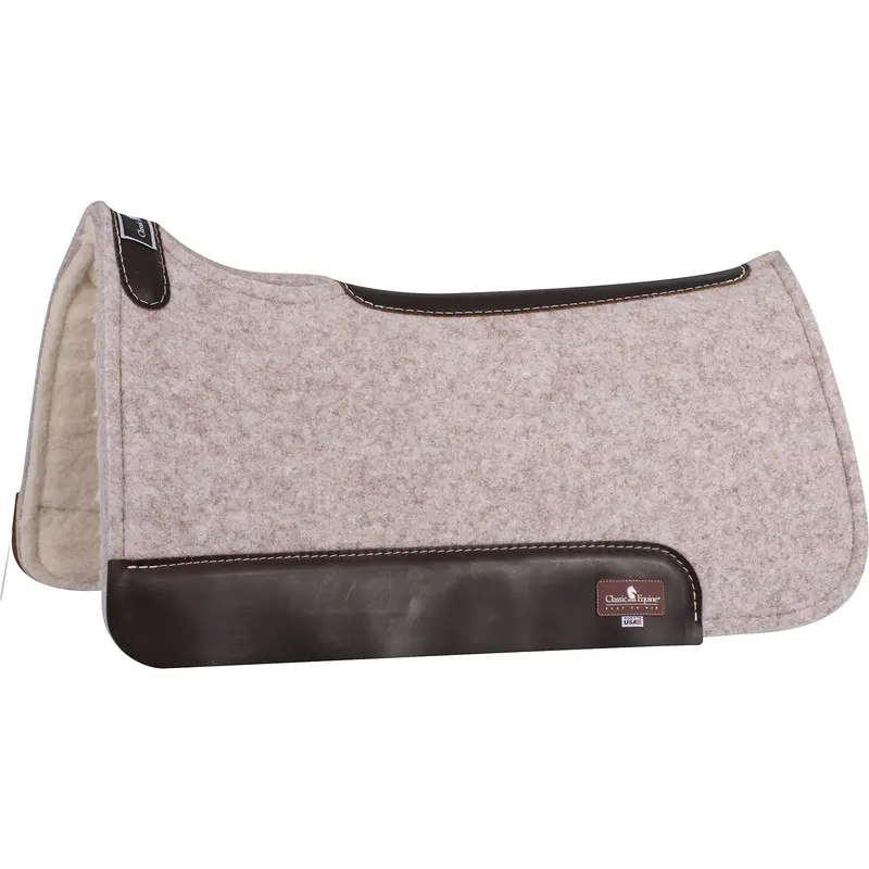 Classic Equine 3/4" Tan Felt Pad With Fleece Bottom- 31"X32" 1
