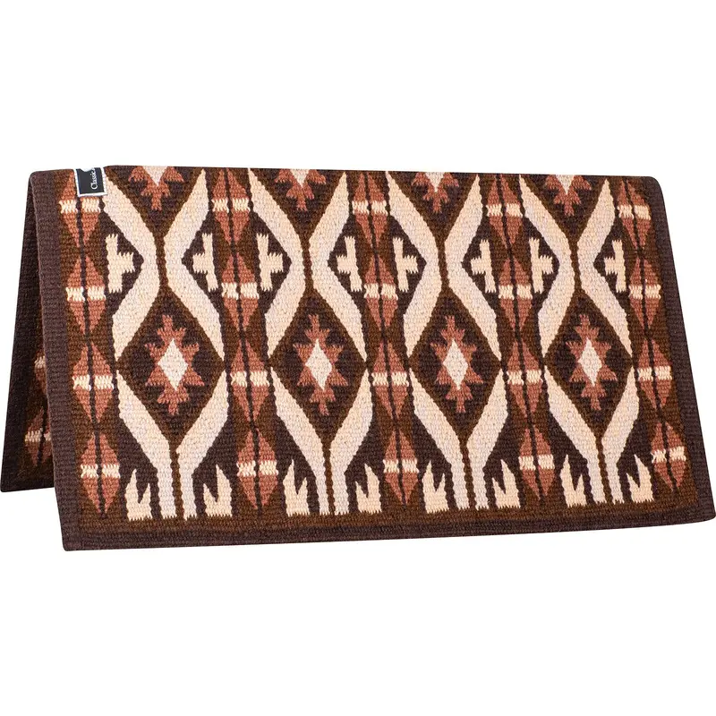 Classic Equine 34"X38" 100% Wool Show Blanket- Coffee/Chestnut 1