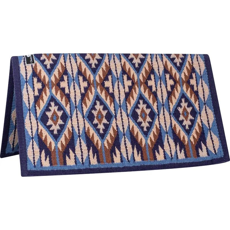 Classic Equine 34"X38" 100% Wool Show Blanket- Indigo/Lapis Blue 1
