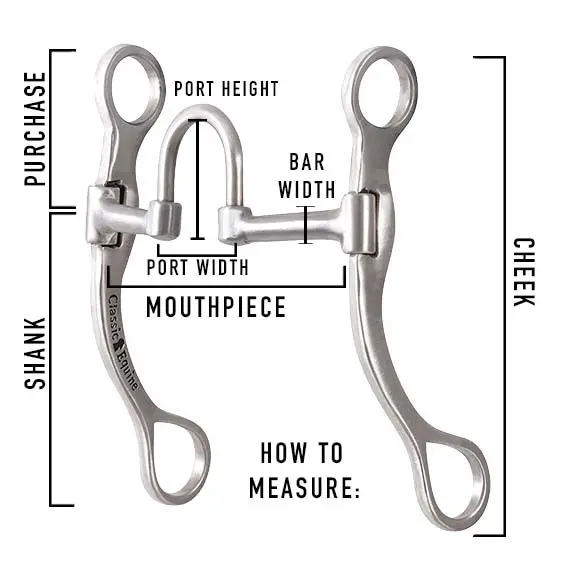 Classic Equine 7" Stainless Cheek Correction Bit 2