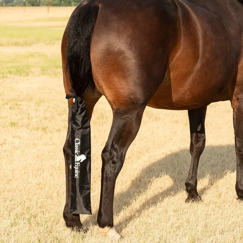 Classic Equine Black Slick Tail Bag 2