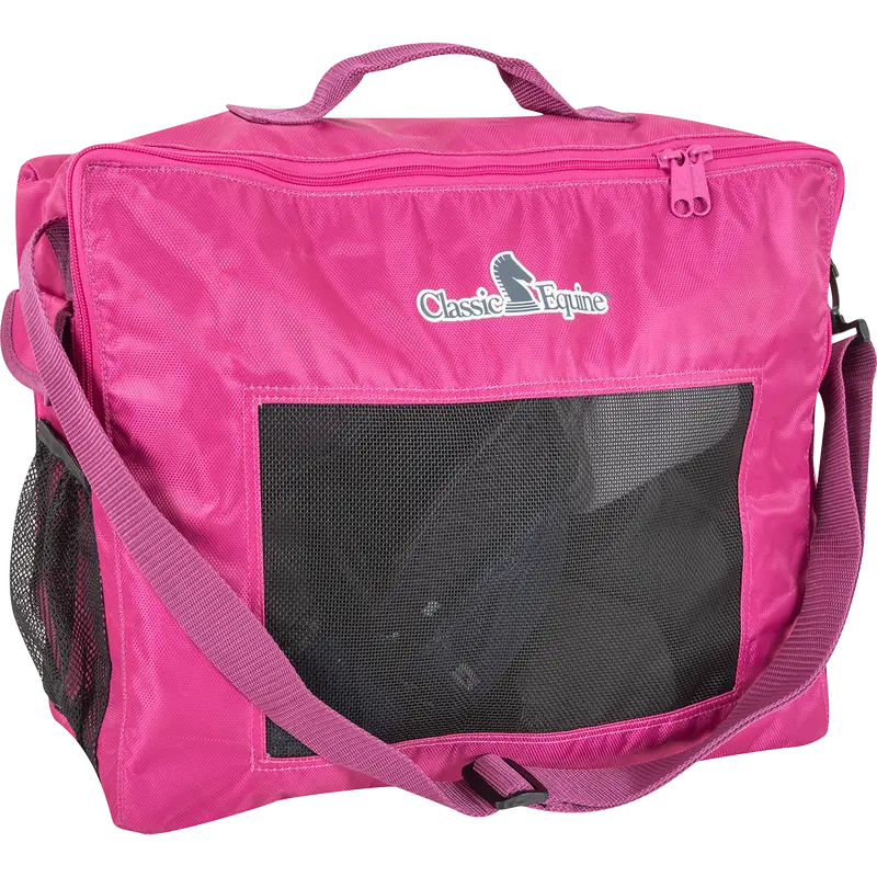 Classic Equine Boot Accessory Tote- Raspberry 1