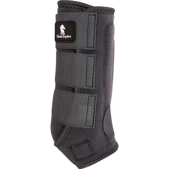 Classic Equine Classic Fit Front Boots- Charcoal 2