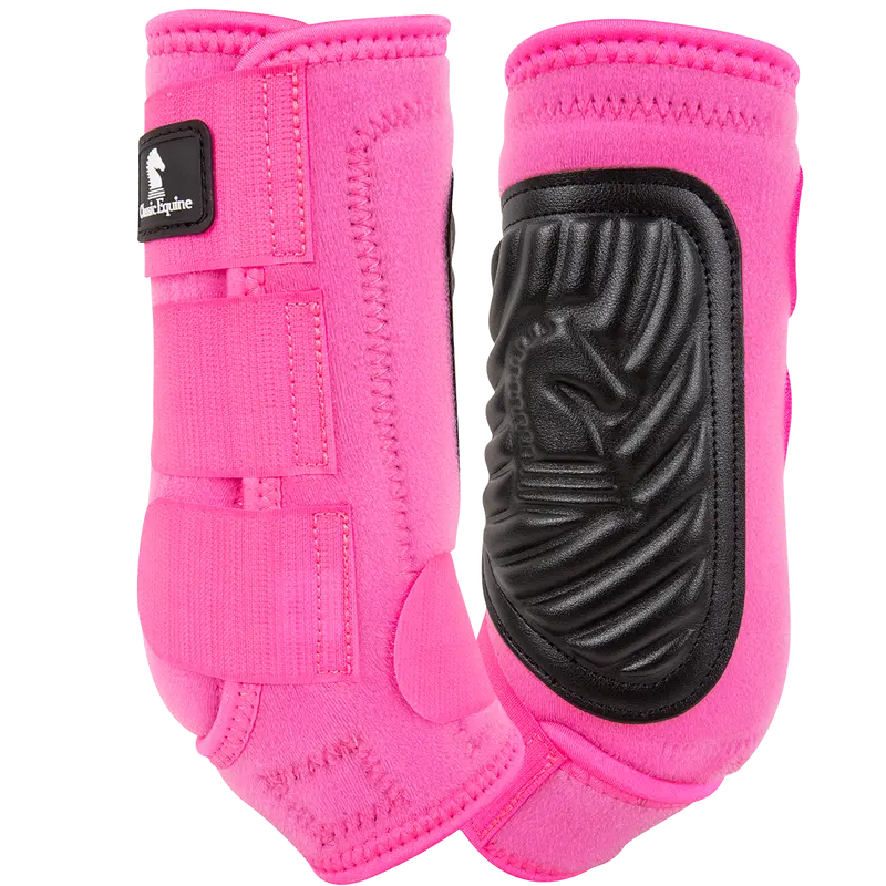 Classic Equine Classic Fit Front Boots- Hot Pink 1