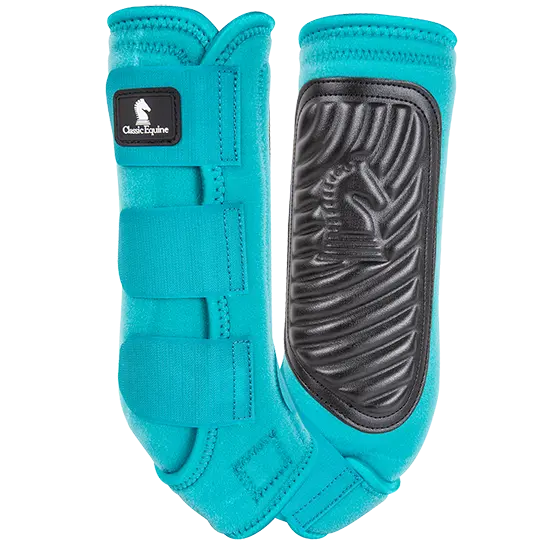 Classic Equine Classic Fit Hind Boots- Aqua 1