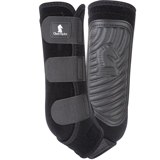 Classic Equine Classic Fit Hind Boots- Black 1