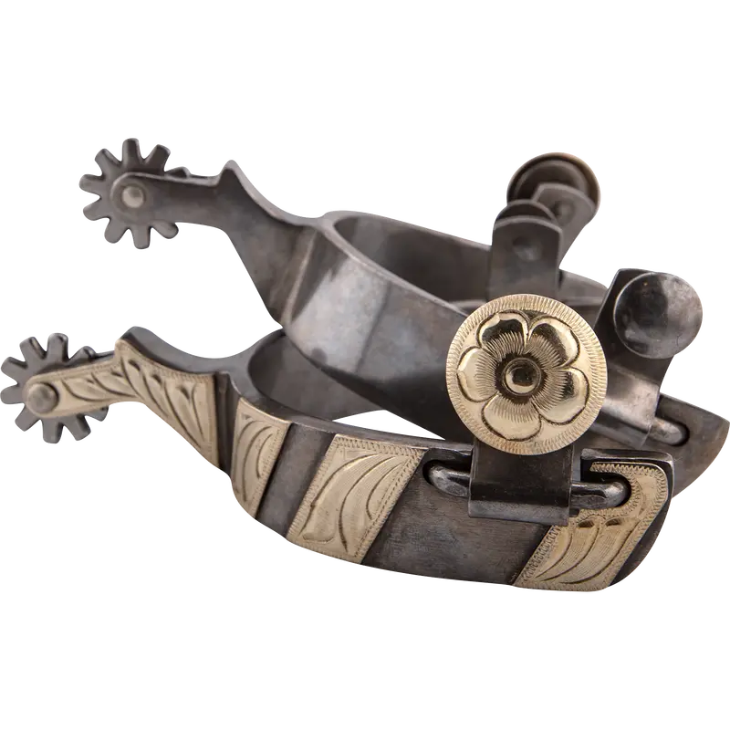 Classic Equine Cowboy Series 1" Spurs With Chap Guard 1