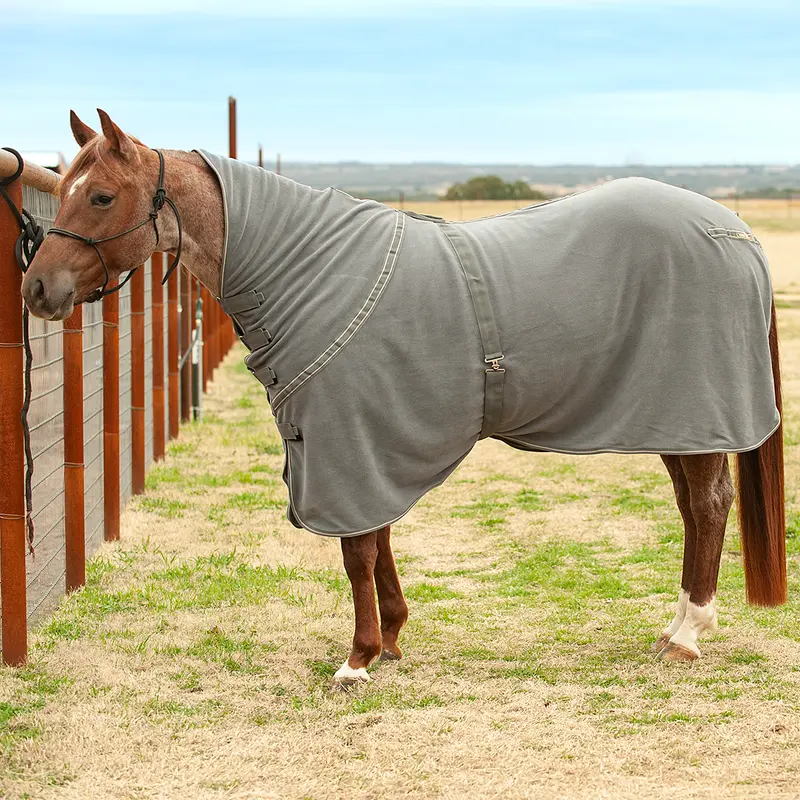 Classic Equine Eco Polar Fleece Cooler- Grey 2